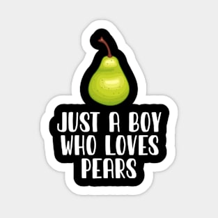 Just A Boy Who Loves Pears Sticker